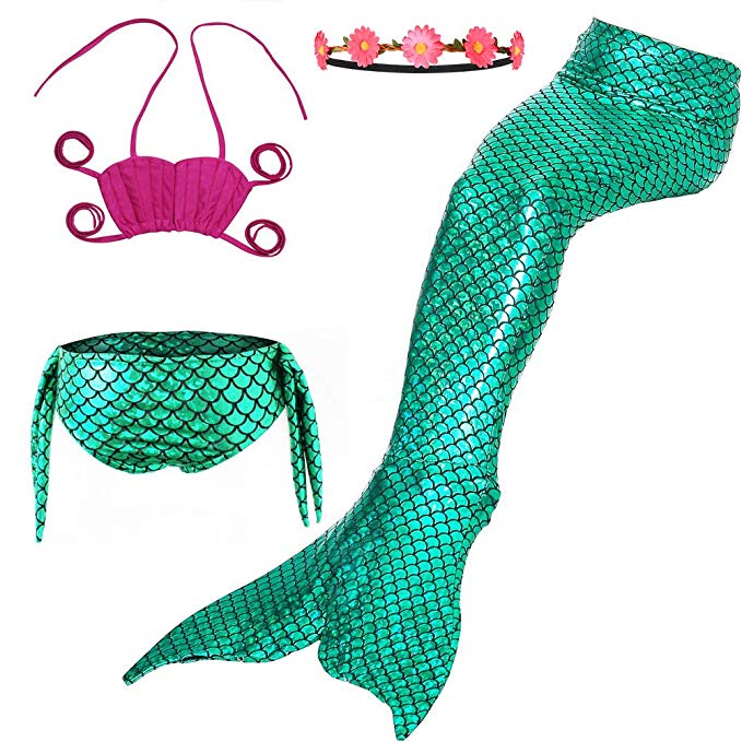 Cindy’s Aunt Girls Mermaid Swimsuits Bikini Set