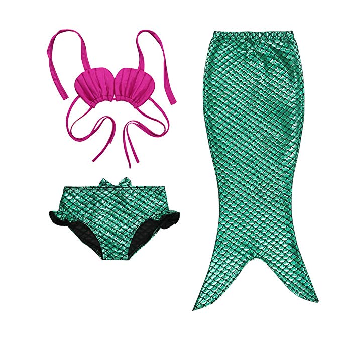Daxiang 3pc Mermaid Tail Set for Baby Girls