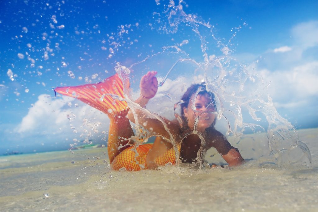 mermaid on beach