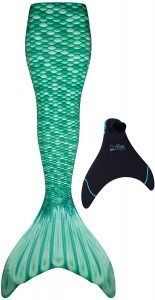 realistic looking mermaid tail in green