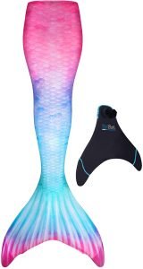 realistic looking mermaid tail in pink