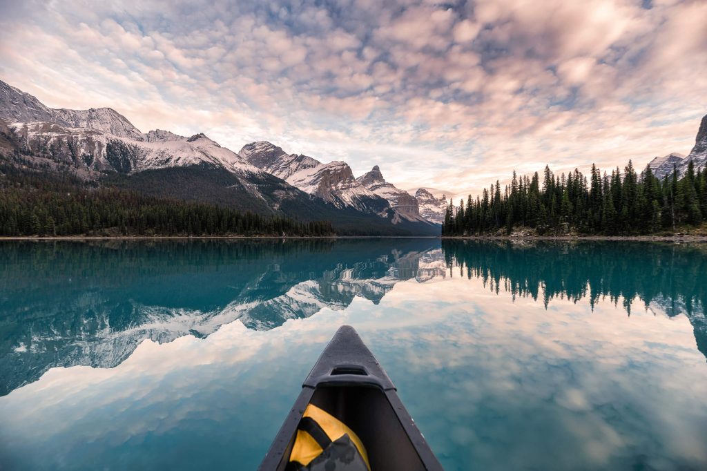Kayak with beautiful view
