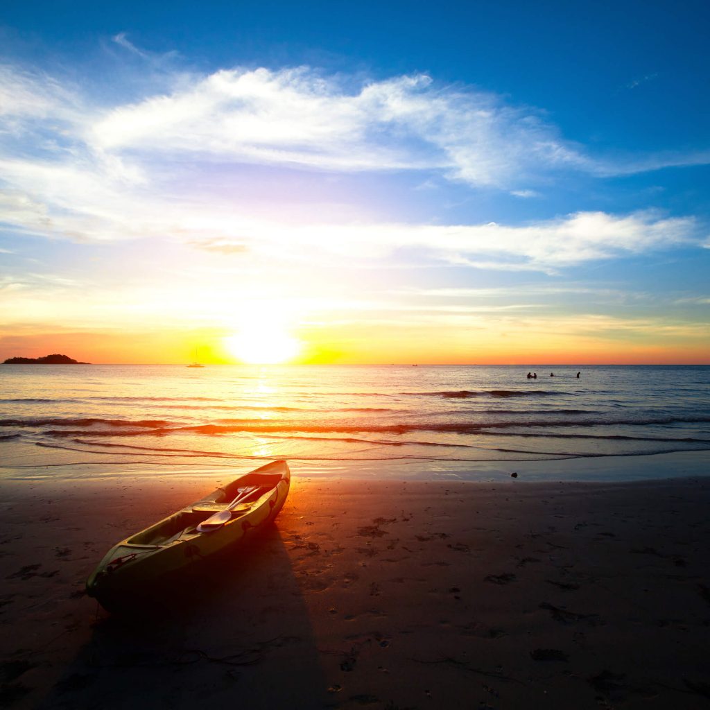 kayak at beach