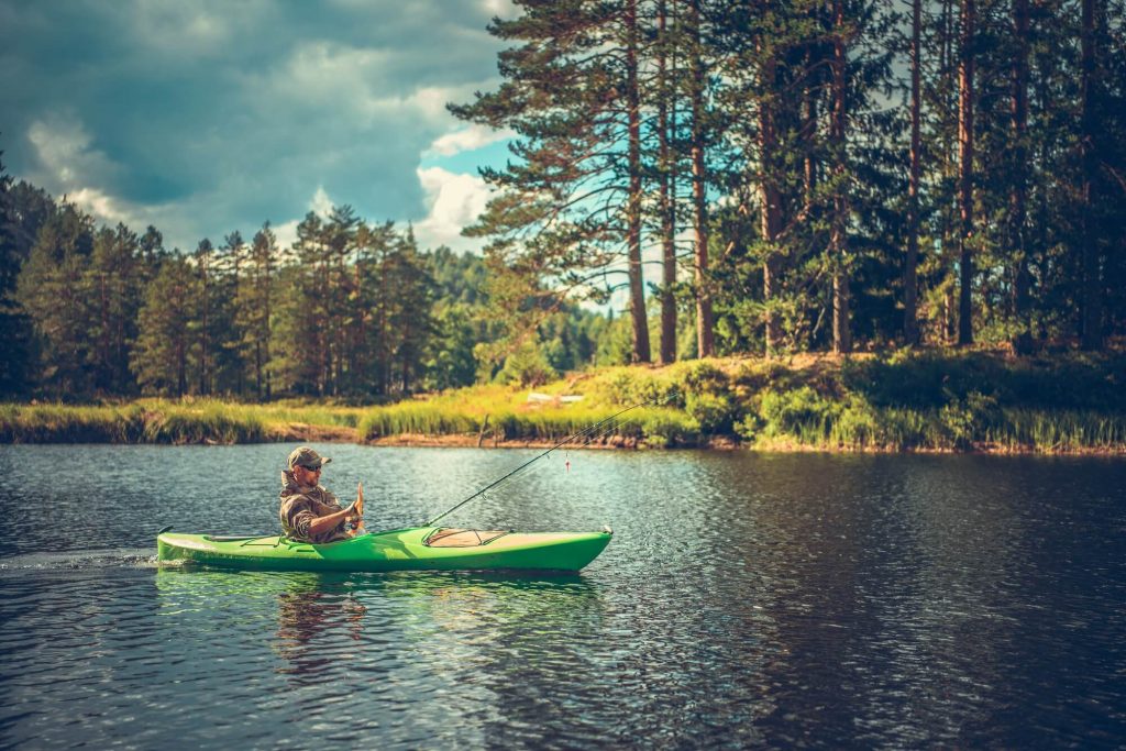 fishing in wilderness