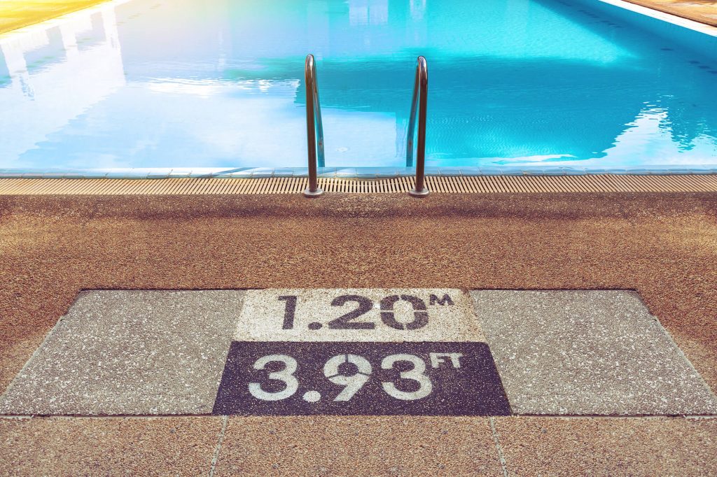 safety markings for swimming pool